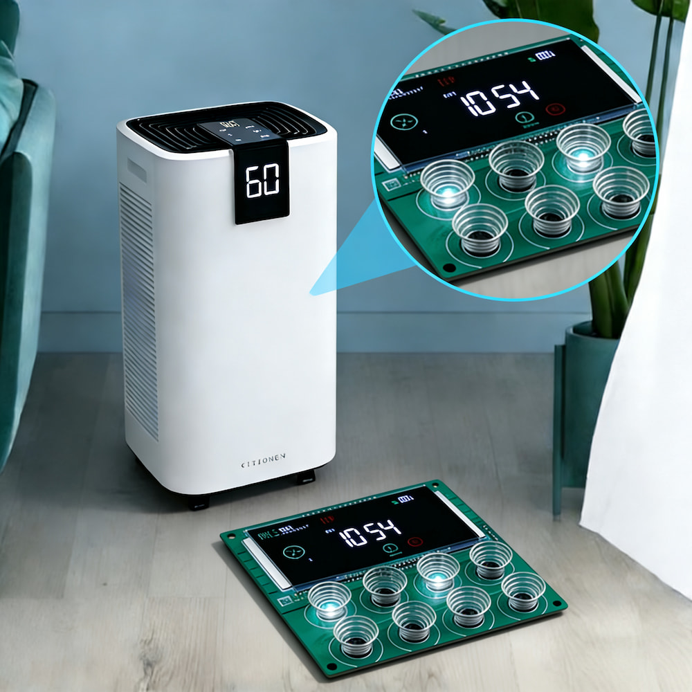 PM2.5 레이저 센서 및 Wi-Fi IoT 지원 스마트 공기청정기 제어 보드